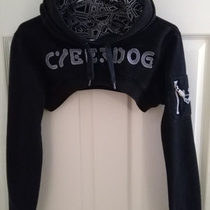 Cyberdog Black Shrug Hoodie